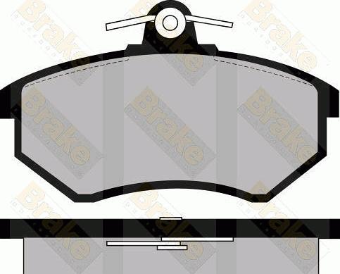 Brake Engineering PA381 - Brake Pad Set, disc brake car-mod.net