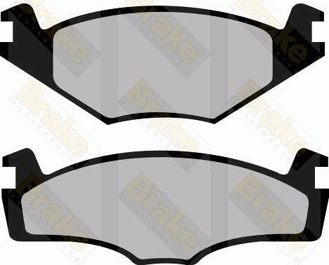 Brake Engineering PA376 - Brake Pad Set, disc brake car-mod.net