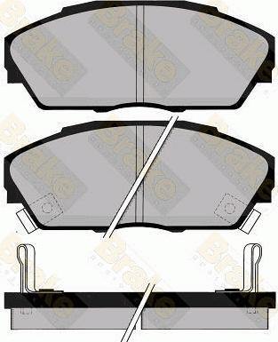 Brake Engineering PA737 - Brake Pad Set, disc brake car-mod.net