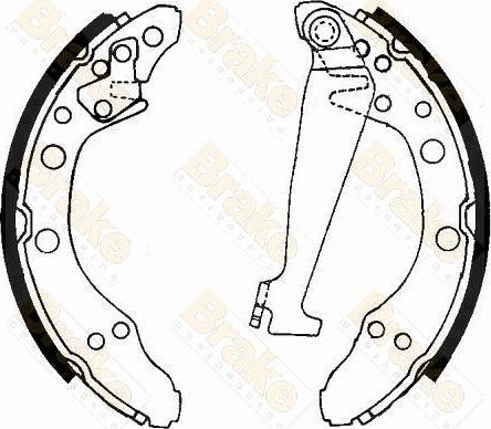 Brake Engineering SH1092 - Drum Brake Shoe Set car-mod.net