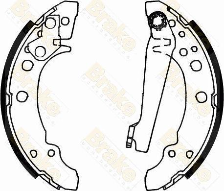 Brake Engineering SH1166 - Drum Brake Shoe Set car-mod.net