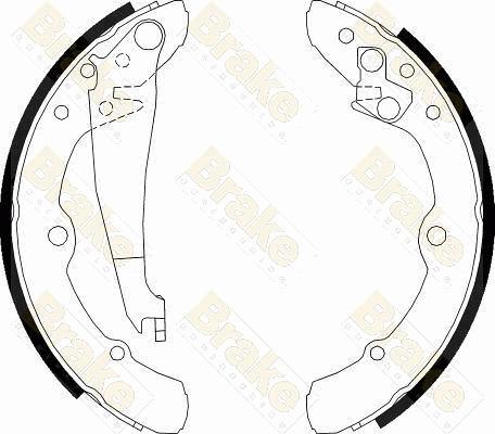 Brake Engineering SH1113 - Drum Brake Shoe Set car-mod.net