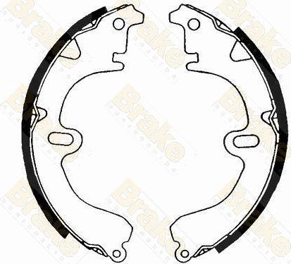 Brake Engineering SH1181 - Drum Brake Shoe Set car-mod.net