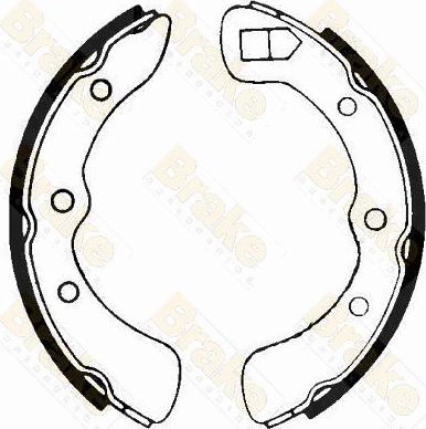 Brake Engineering SH1139 - Drum Brake Shoe Set car-mod.net