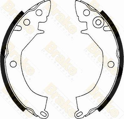 Brake Engineering SH1178 - Drum Brake Shoe Set car-mod.net