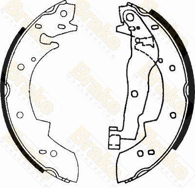 Brake Engineering SH1177 - Drum Brake Shoe Set car-mod.net