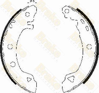 Brake Engineering SH1240 - Drum Brake Shoe Set car-mod.net