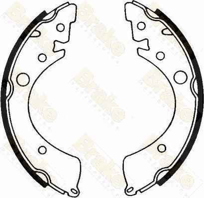 Brake Engineering SH1201 - Drum Brake Shoe Set car-mod.net