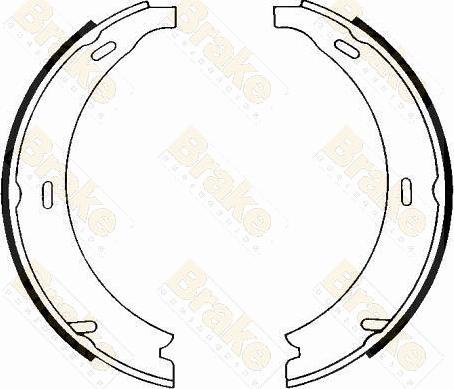 Brake Engineering SH1208 - Brake Shoe Set, parking brake car-mod.net