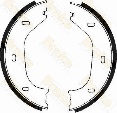 Brake Engineering SH1217 - Brake Shoe Set, parking brake car-mod.net