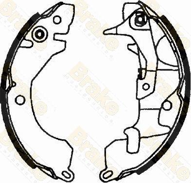 Brake Engineering SH1225 - Drum Brake Shoe Set car-mod.net