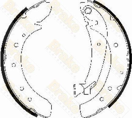 Brake Engineering SH2469 - Drum Brake Shoe Set car-mod.net