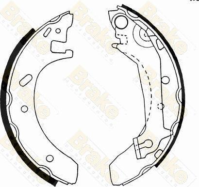 Brake Engineering SH2430 - Drum Brake Shoe Set car-mod.net