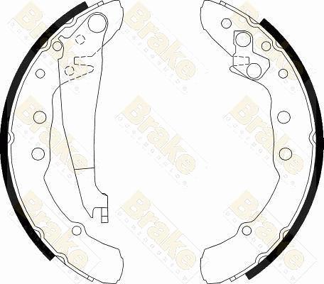 Brake Engineering SH2426 - Drum Brake Shoe Set car-mod.net