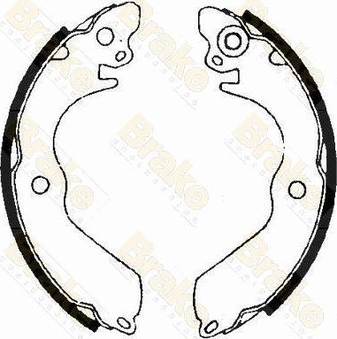 Brake Engineering SH2422 - Drum Brake Shoe Set car-mod.net