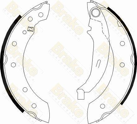 Brake Engineering SH2474 - Drum Brake Shoe Set car-mod.net