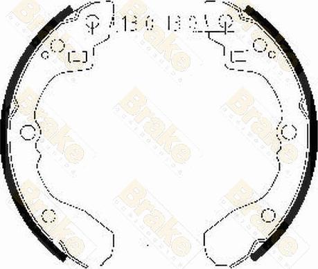 Brake Engineering SH2471 - Drum Brake Shoe Set car-mod.net