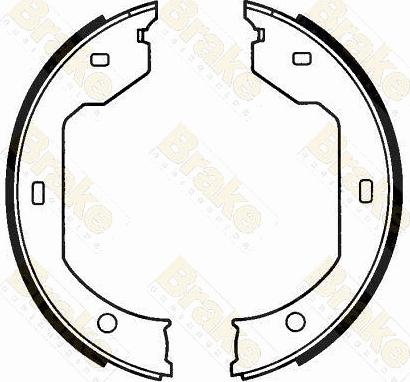 Brake Engineering SH2593 - Brake Shoe Set, parking brake car-mod.net