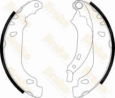 Brake Engineering SH2548 - Drum Brake Shoe Set car-mod.net