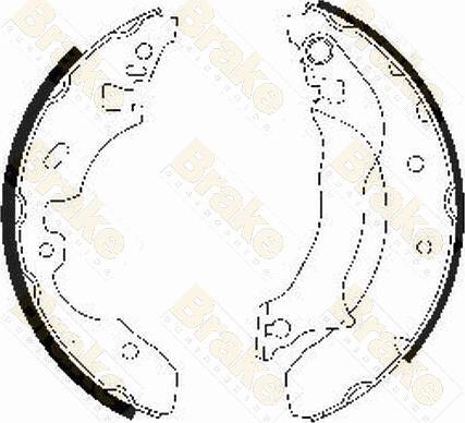 Brake Engineering SH2533 - Drum Brake Shoe Set car-mod.net