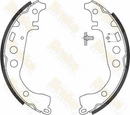 Brake Engineering SH2574 - Drum Brake Shoe Set car-mod.net