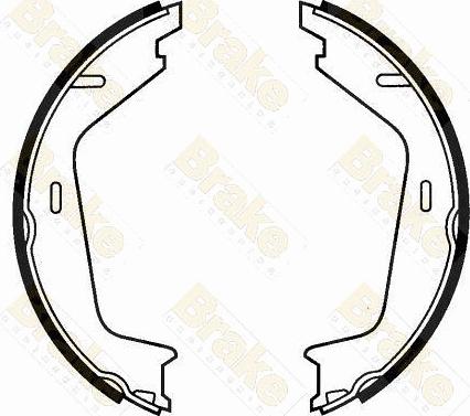 Brake Engineering SH2575 - Brake Shoe Set, parking brake car-mod.net