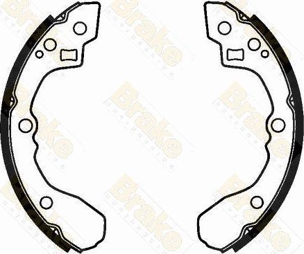 Brake Engineering SH2600 - Drum Brake Shoe Set car-mod.net