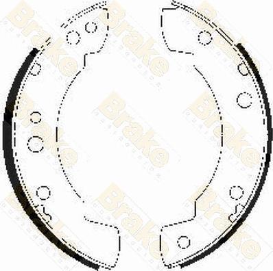 Brake Engineering SH2140 - Drum Brake Shoe Set car-mod.net