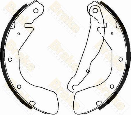 Brake Engineering SH2368 - Drum Brake Shoe Set car-mod.net