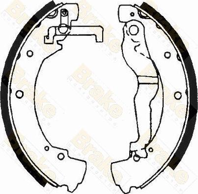 Brake Engineering SH2378 - Drum Brake Shoe Set car-mod.net