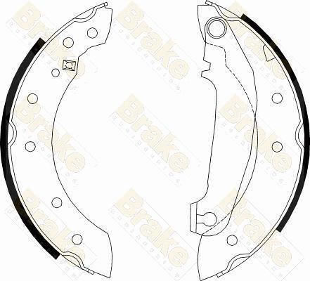 Brake Engineering SH2233 - Drum Brake Shoe Set car-mod.net