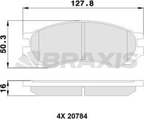 Autex 601 420 87 20 - Brake Pad Set, disc brake car-mod.net