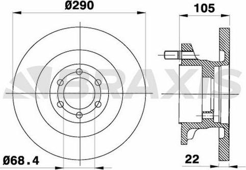Brake Engineering DI955738S - Brake Disc car-mod.net