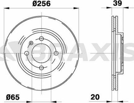 Braxis AE0041 - Brake Disc car-mod.net
