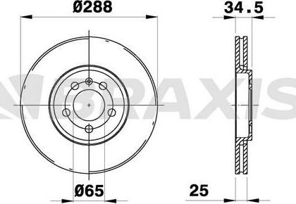 Braxis AE0047 - Brake Disc car-mod.net