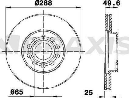 Braxis AE0026 - Brake Disc car-mod.net