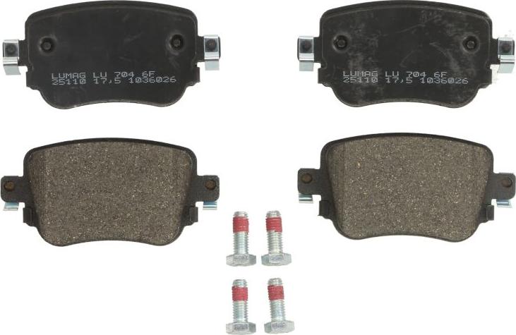 Breck 25110 00 704 00 - Brake Pad Set, disc brake car-mod.net