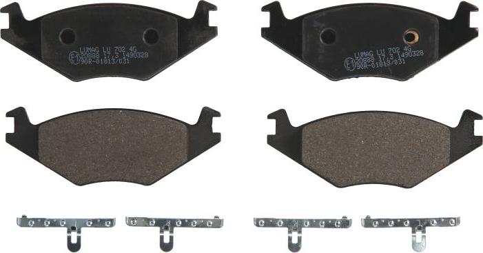 Breck 20889 00 702 00 - Brake Pad Set, disc brake car-mod.net