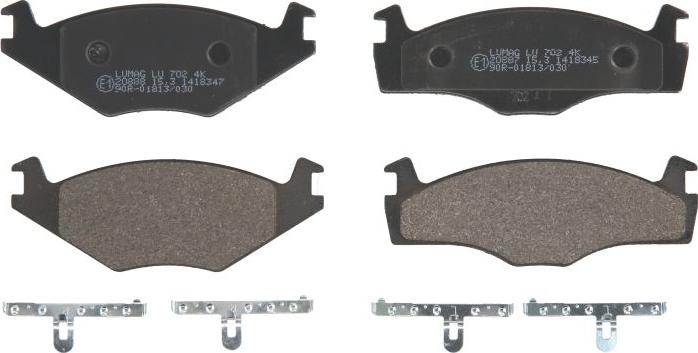 Breck 20887 00 702 00 - Brake Pad Set, disc brake car-mod.net