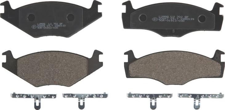 Breck 20887 20 702 00 - Brake Pad Set, disc brake car-mod.net