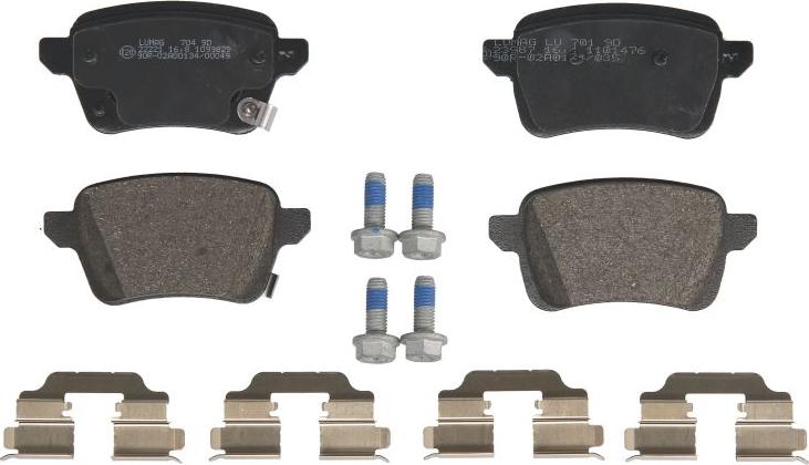 Breck 22220 00 704 00 - Brake Pad Set, disc brake car-mod.net