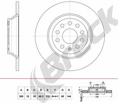 Breck BR 076 SA100 - Brake Disc car-mod.net