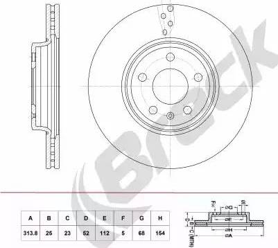 Breck BR 397 VA100 - Brake Disc car-mod.net