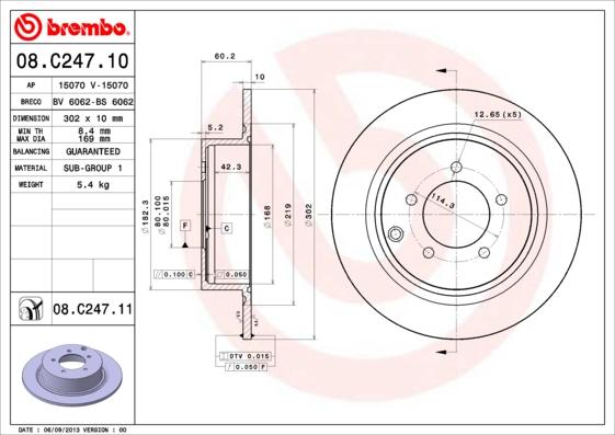 Breco BV 6062 - Brake Disc car-mod.net