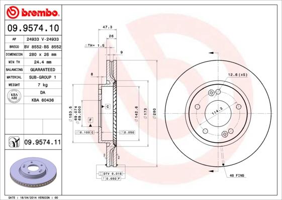 Breco BS 8552 - Brake Disc car-mod.net