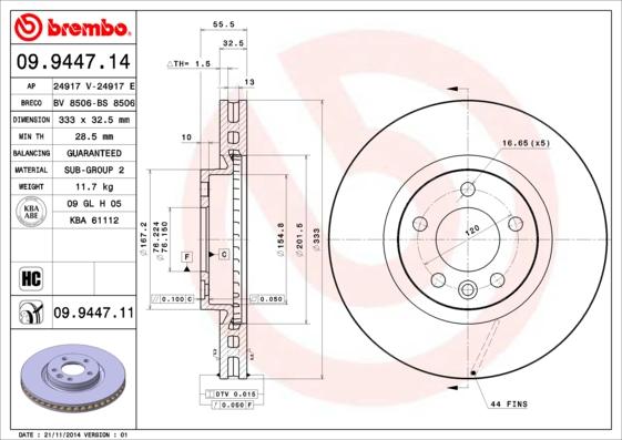 Breco BV 8506 - Brake Disc car-mod.net