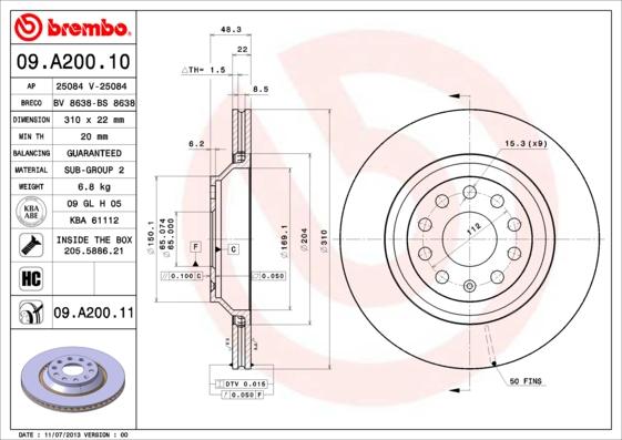 Breco BS 8638 - Brake Disc car-mod.net