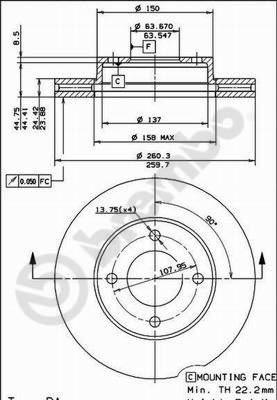 Breco BS 8016 - Brake Disc car-mod.net