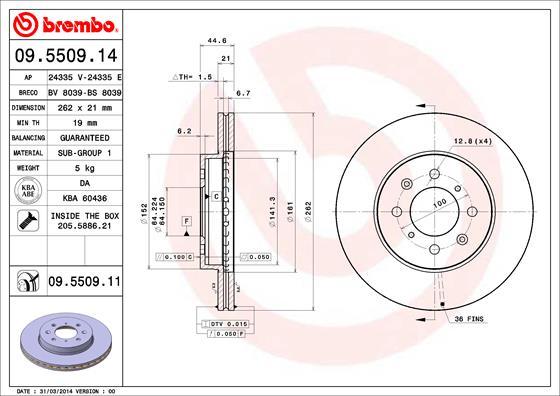 Breco BS 8039 - Brake Disc car-mod.net
