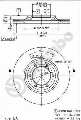 Breco BS 8036 - Brake Disc car-mod.net